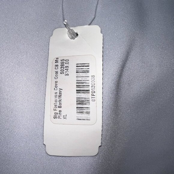 NWT L.L. Bean Men's Signature Fisherman Cove Coat Pine Bark/Navy Size XL - Picture 3 of 8